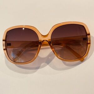 Champagne Color Transparent Sunglasses